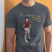 Football Classics: Class In Red and Black by Paolo Maldini T-Shirt