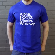 AFC Wimbledon: Alpha Foxtrot Charlie Whiskey T-Shirt