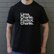 Leicester City FC: Lima Charlie Foxtrot Charlie T-Shirt