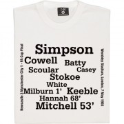 Newcastle United 1955 FA Cup Final Line Up T-Shirt