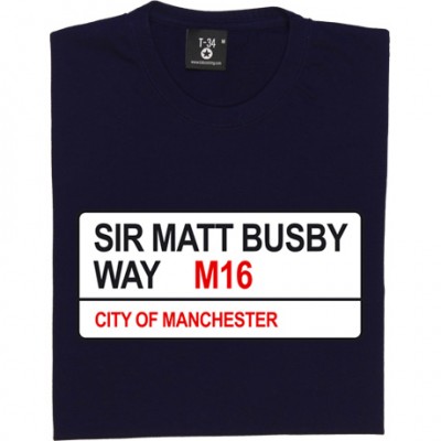 Manchester United: Sir Matt Busby Way M16 Road Sign