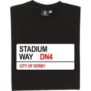 Doncaster Rovers: Stadium Way DN4 Road Sign T-Shirt