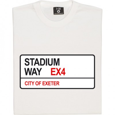 Exeter City: Stadium Way EX4 Road Sign