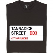 Dundee United: Tannadice Street DD3 Road Sign T-Shirt