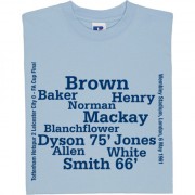 Tottenham 1961 FA Cup Final Line Up T-Shirt