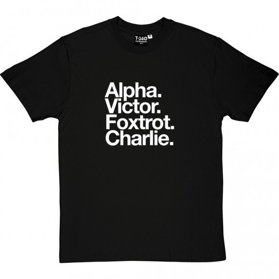 Aston Villa FC: Alpha Victor Foxtrot Charlie T-Shirt