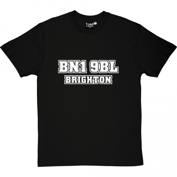 Brighton and Hove Albion Falmer Stadium Postcode T-Shirt