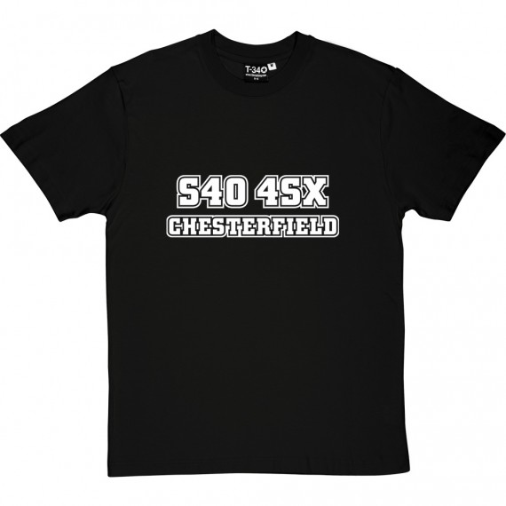Chesterfield (Saltergate) Postcode T-Shirt