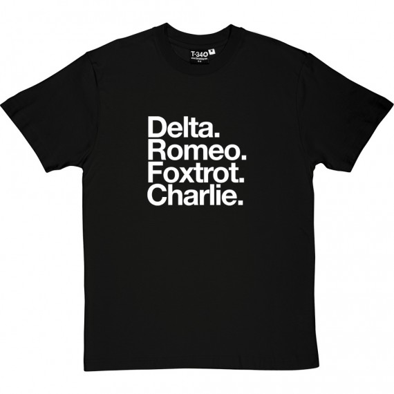 Doncaster Rovers FC: Delta Romeo Foxtrot Charlie T-Shirt