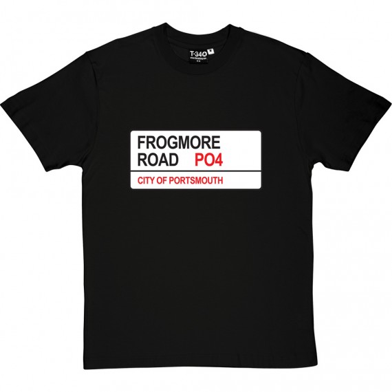 Portsmouth FC: Frogmore Road PO4 Road Sign T-Shirt