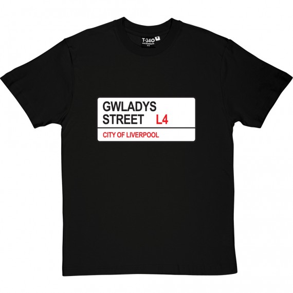 Everton FC: Gwladys Street L4 Road Sign T-Shirt