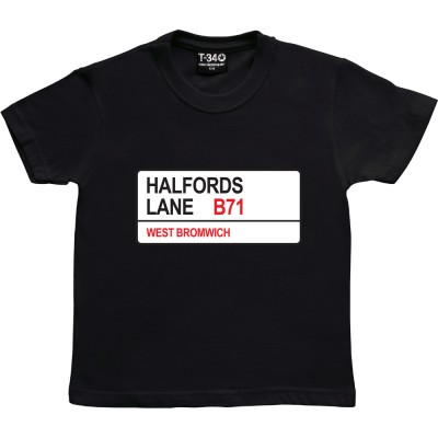 West Bromwich Alboin: Halfords Lane B71 Road Sign