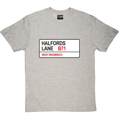 West Bromwich Alboin: Halfords Lane B71 Road Sign