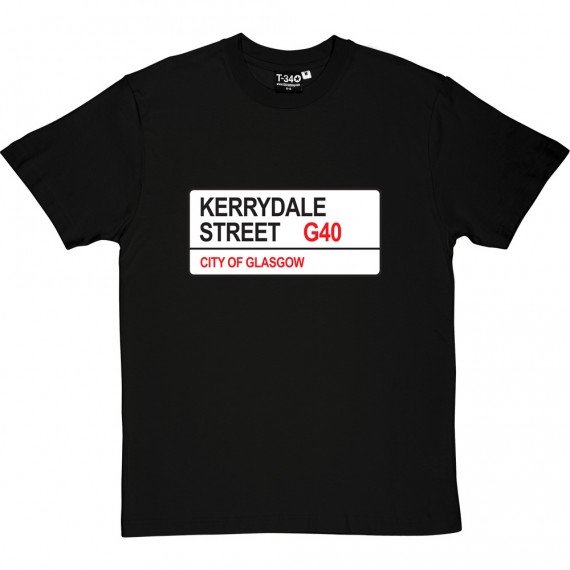 Celtic FC: Kerrydale Street G40 Road Sign T-Shirt
