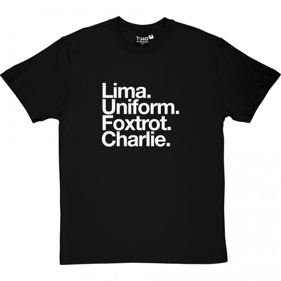 Leeds United FC: Lima Uniform Foxtrot Charlie T-Shirt