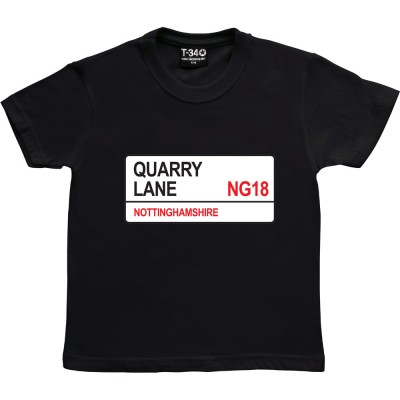 Mansfield Town: Quarry Lane NG18 Road Sign