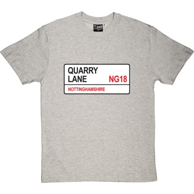 Mansfield Town: Quarry Lane NG18 Road Sign