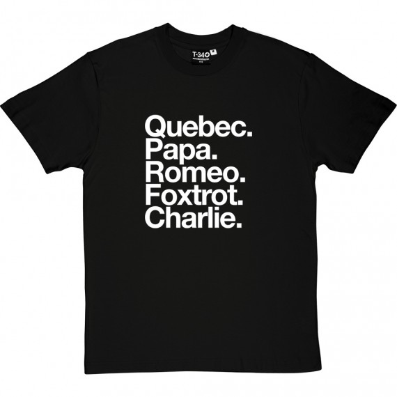 Queens Park Rangers FC: Quebec Papa Romeo Foxtrot Charlie T-Shirt