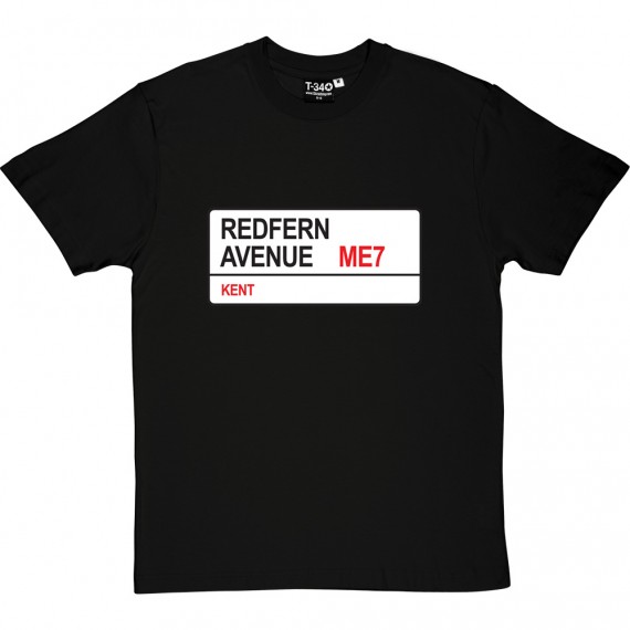 Gillingham FC: Redfern Avenue ME7 Road Sign T-Shirt