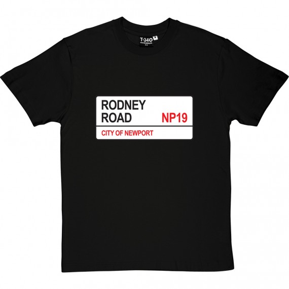 Newport County: Rodney Road NP19 Road Sign T-Shirt
