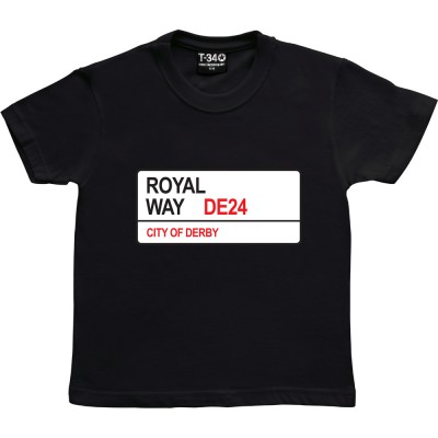 Derby County: Royal Way DE24 Road Sign