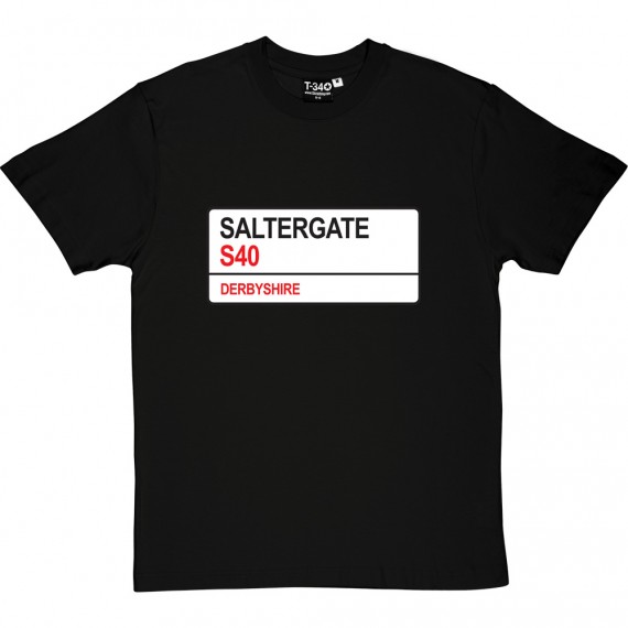 Chesterfield FC: Saltergate S40 Road Sign T-Shirt
