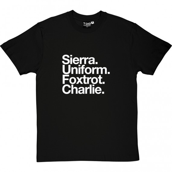 Southend United FC: Sierra Uniform Foxtrot Charlie T-Shirt