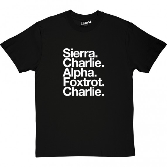 Swansea City AFC: Sierra Charlie Alpha Foxtr0t Charlie T-Shirt